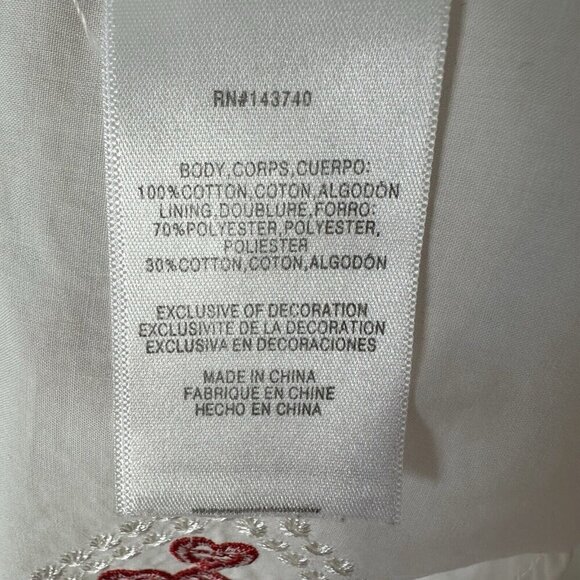 Endless Rose Shift Dress White Embroidered Size S Tassels Boho Beach Coastal - Picture 15 of 16